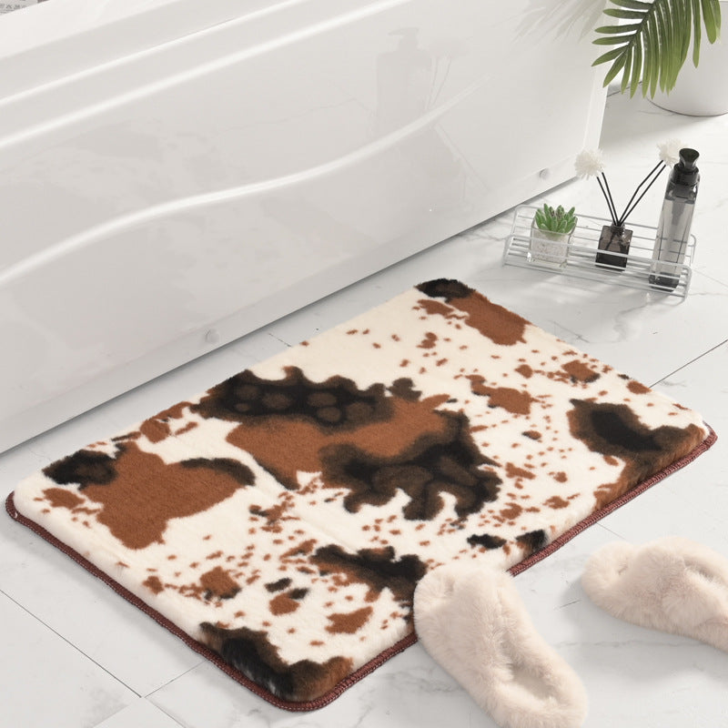 Plüsch Marmor Design Badmatte Karnz