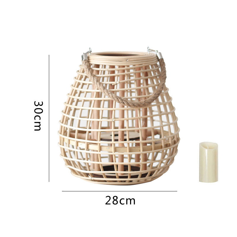 Dekorative Rattan-Laterne Karnz