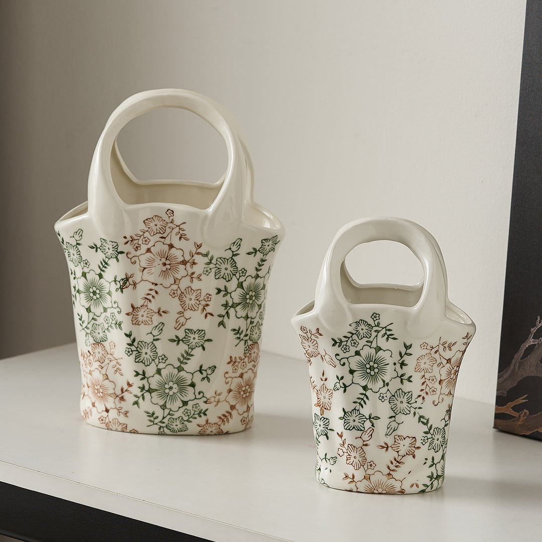 Blumenkorb mit zwei Griffen Karnz