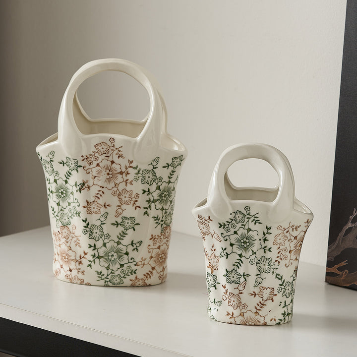 Blumenkorb mit zwei Griffen Karnz