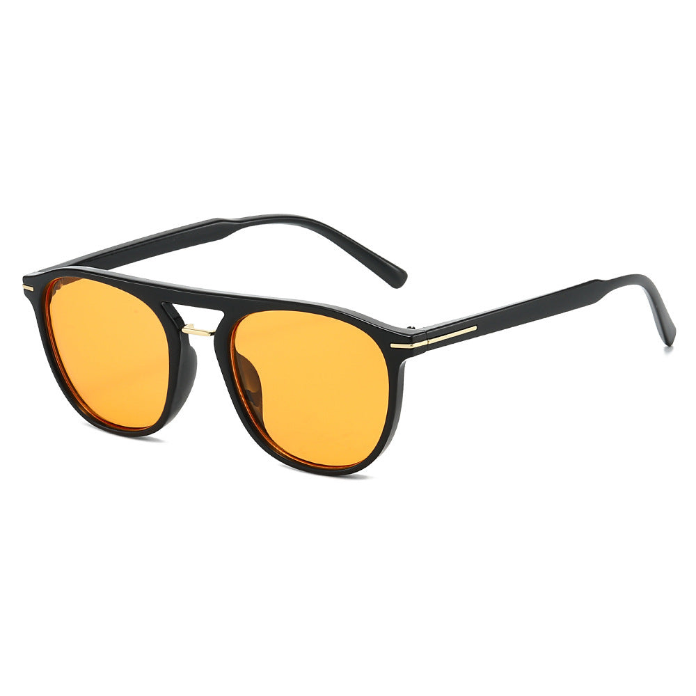 Moderne geometrische Rahmen-Sonnenbrille Karnz