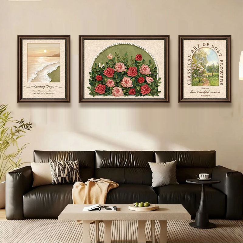 Vintage inspirierte Blumen Wanddekoration