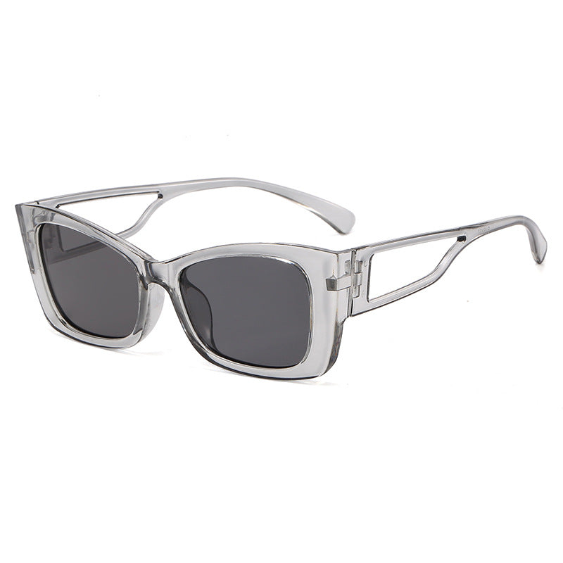 Damen trendige geometrische Sonnenbrille mit eckigem Rahmen Karnz