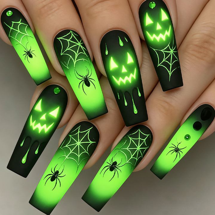 Halloween Themen Glow-in-the-Dark Nagelkunst Set Karnz