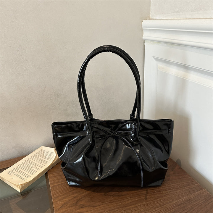 Elegante Patentleder Tote Bag