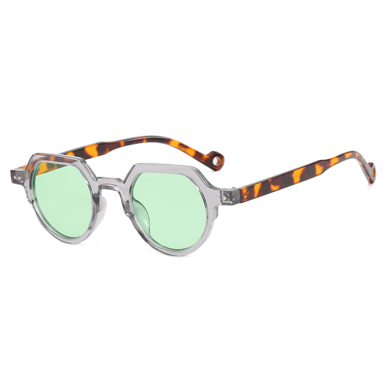 Damen geometrische Sonnenbrille mit schützendem UV-Filter und robustem Rahmen Karnz