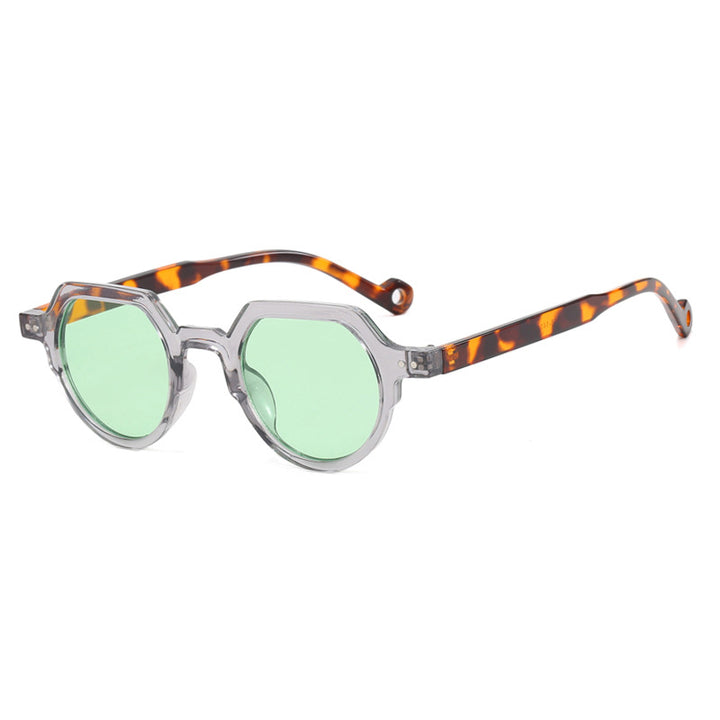 Damen geometrische Sonnenbrille mit schützendem UV-Filter und robustem Rahmen Karnz