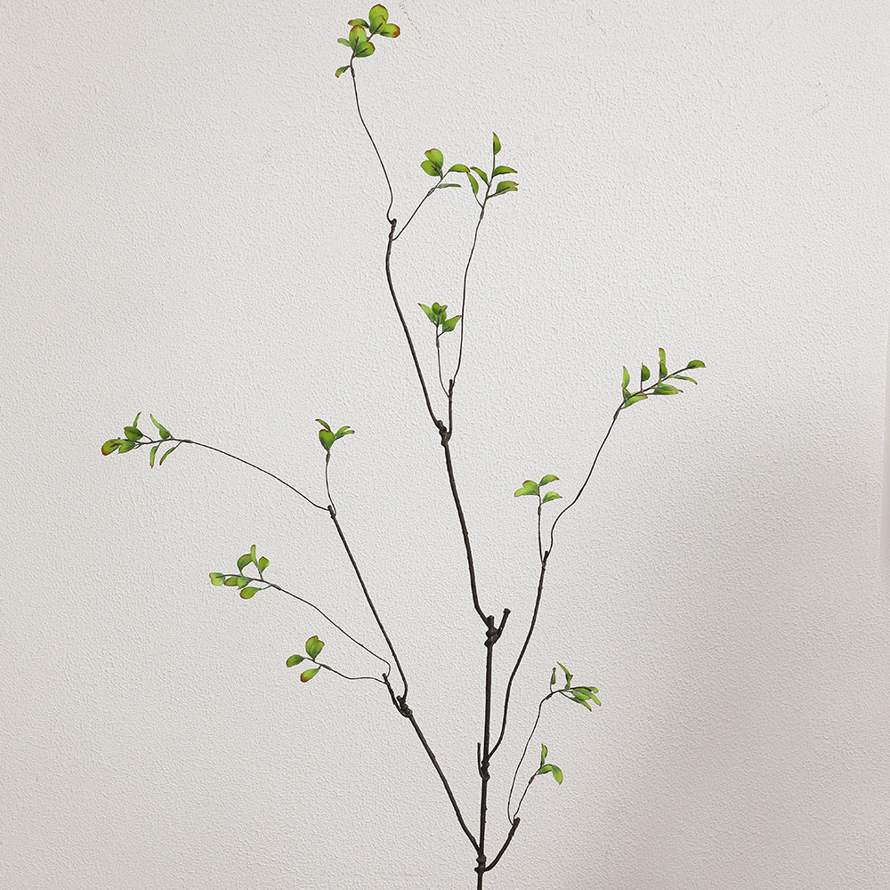 Künstlicher Blütenzweig mit lebendigen orangefarbenen Blüten Karnz