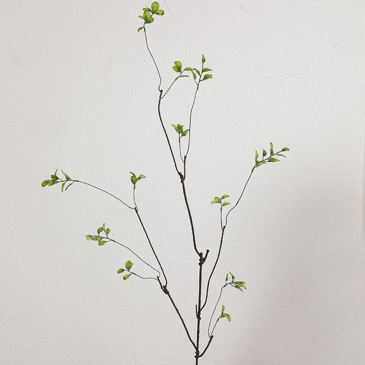 Künstlicher Blütenzweig mit lebendigen orangefarbenen Blüten Karnz