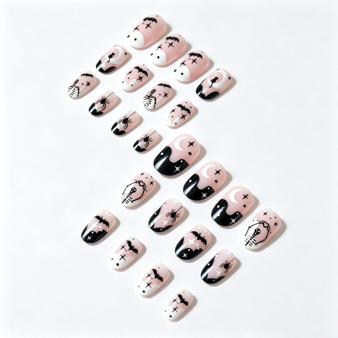 Halloween-Themen-Nagelkunst-Set