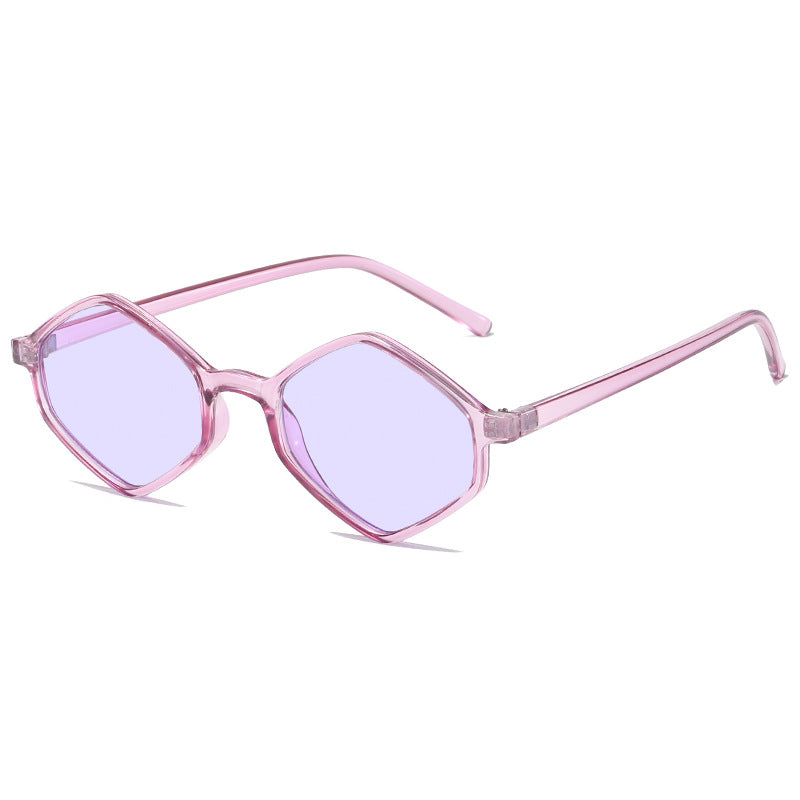 Damen stylische geometrische Sonnenbrille mit elegantem Rahmen Karnz