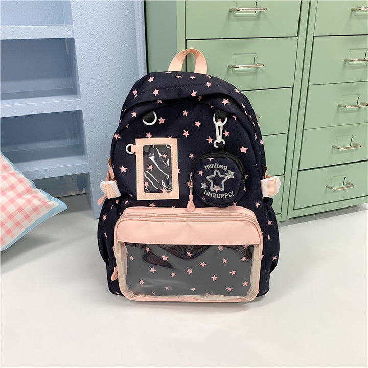 Sternenbedruckter Freizeit-Rucksack Karnz 1791205471
