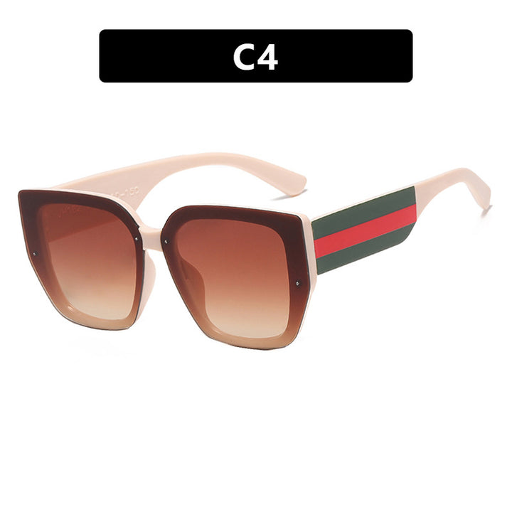 Damen oversized Sonnenbrille mit modischem Rahmen und UV-Schutz Karnz
