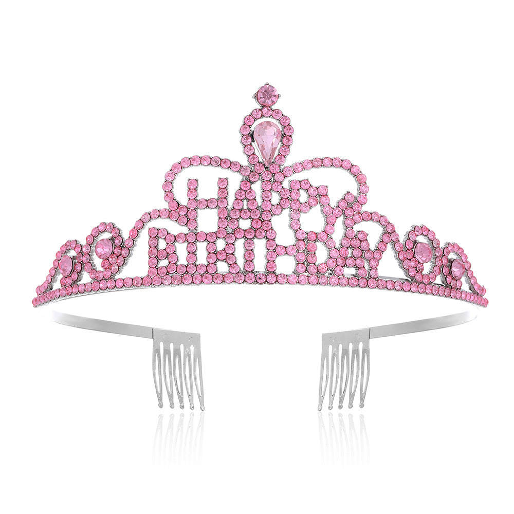 Damen Funkenkrone mit „Happy Birthday“ Schriftzug Karnz