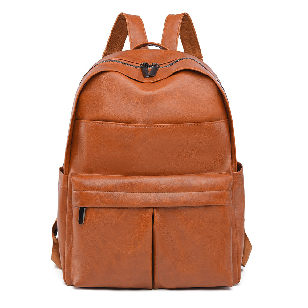 Premium Leder Laptop Rucksack Karnz