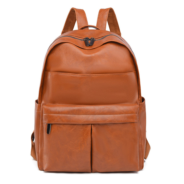 Premium Leder Laptop Rucksack Karnz