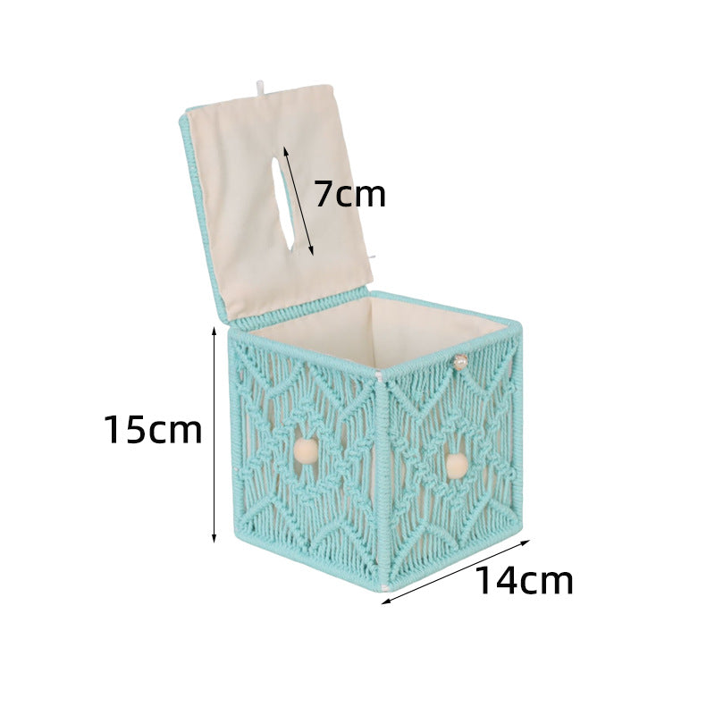 Makramee Aufbewahrungsbox Karnz