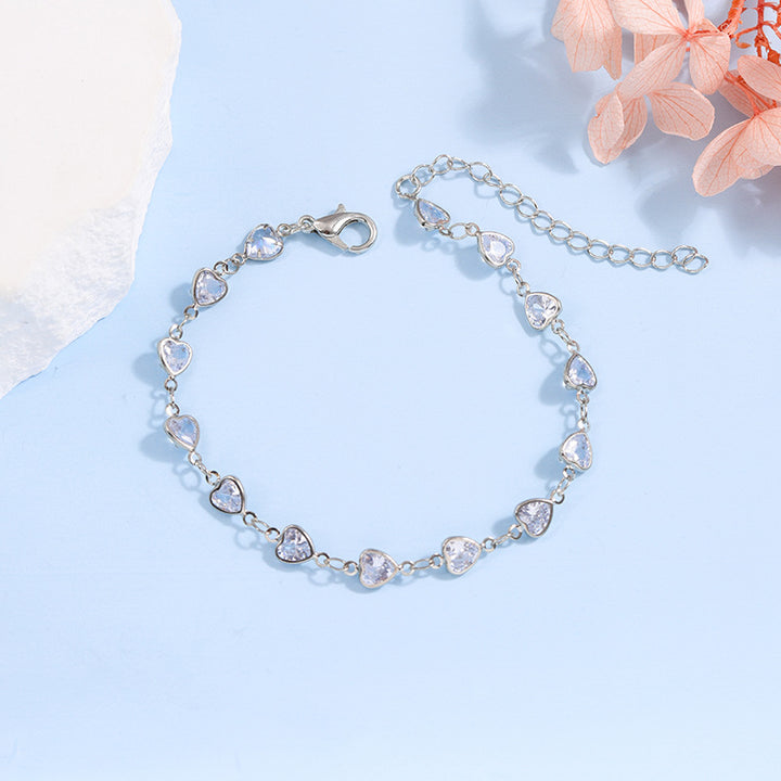 Elegante Glas-Ketten-Armband Karnz