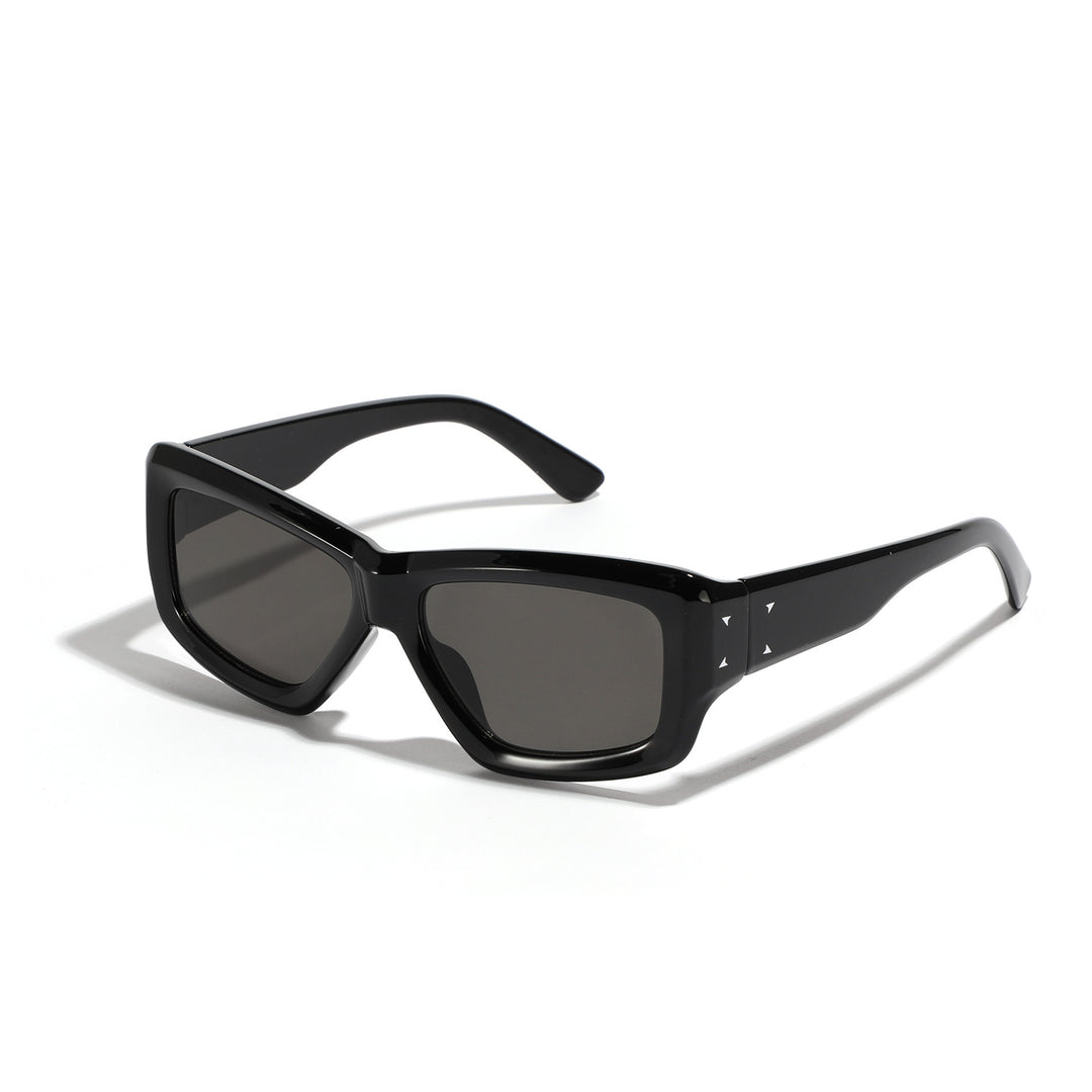 Damen oversized geometrische Sonnenbrille mit modernem Rahmen Karnz