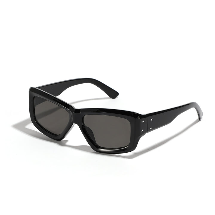 Damen oversized geometrische Sonnenbrille mit modernem Rahmen Karnz