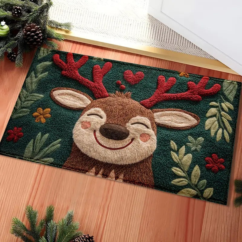 Festliche Weihnachtsmann-Themen Fußmatte für das Zuhause