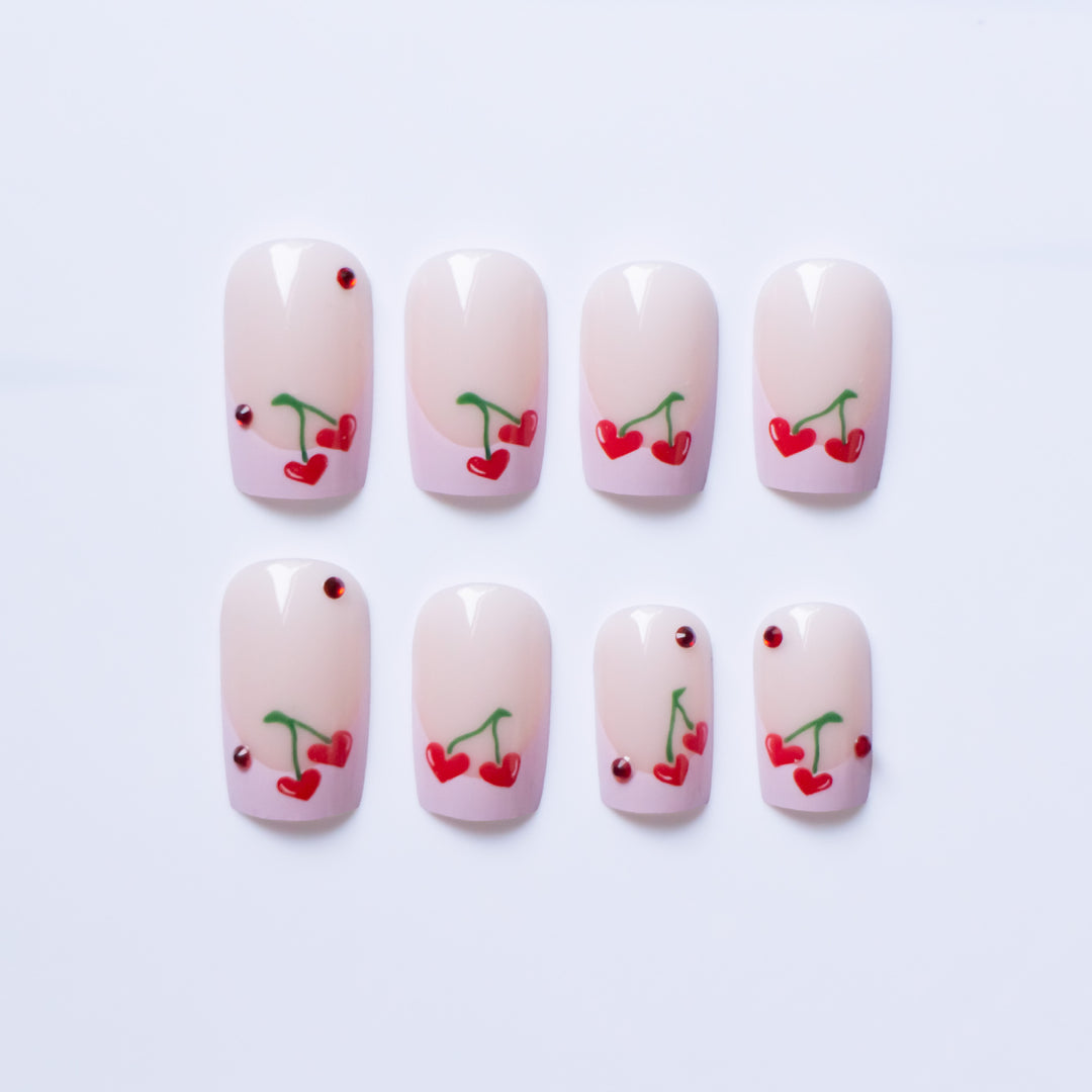 Kirsche-Themen Nagelkunst Set