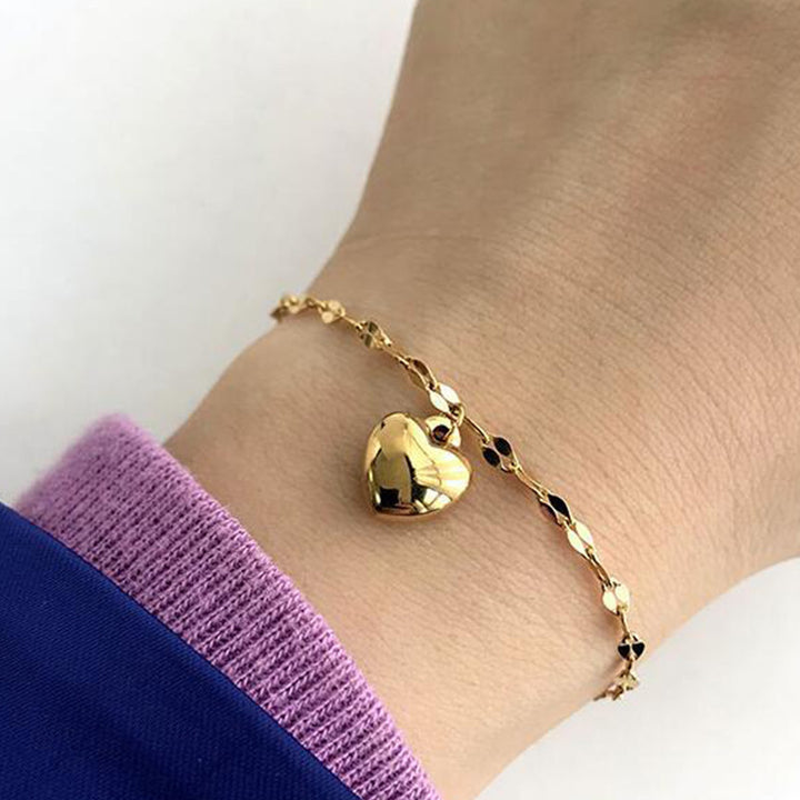 Herzförmiges Charm-Armband Karnz