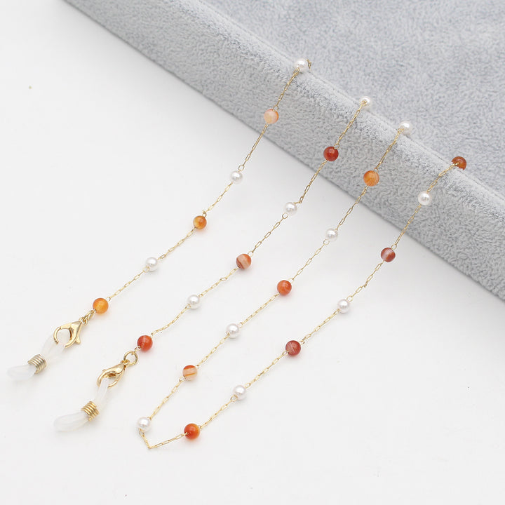 Elegante Mehrfarbige Brillenkette Karnz