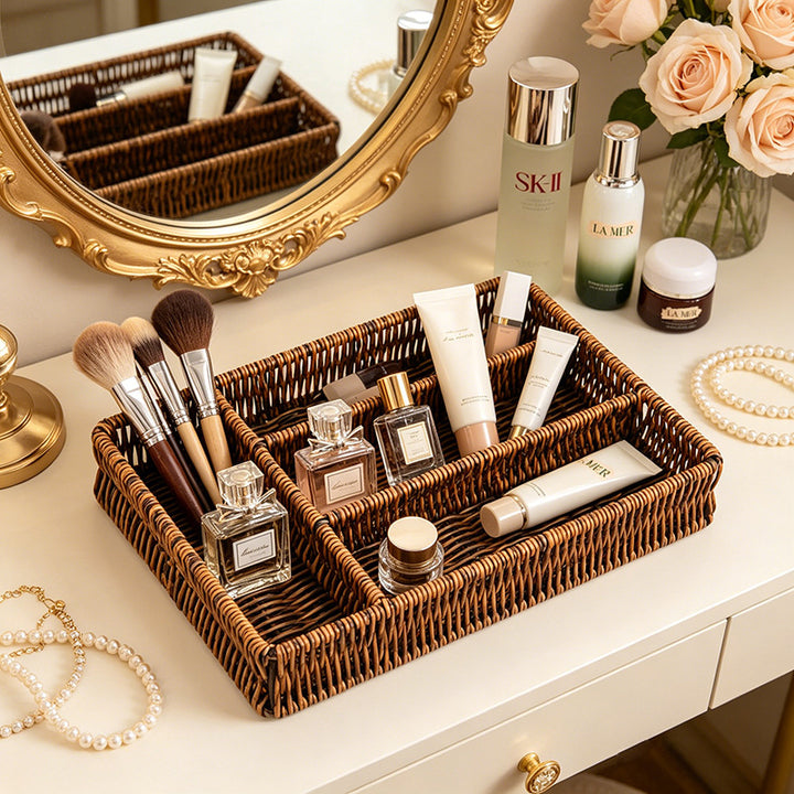 Geflochtenes Besteck-Organizer-Tablett Karnz