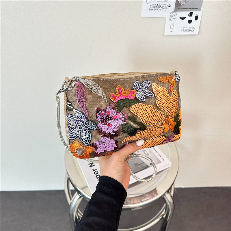 WoFloral Verzierte Clutch Tasche Karnz