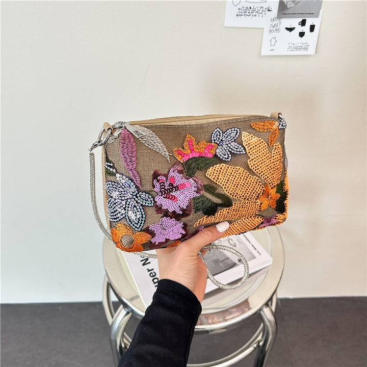 WoFloral Verzierte Clutch Tasche Karnz