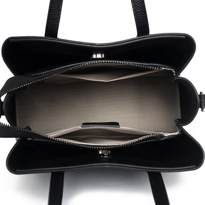 Strukturierte Leder-Tote-Bag Karnz 1785771205