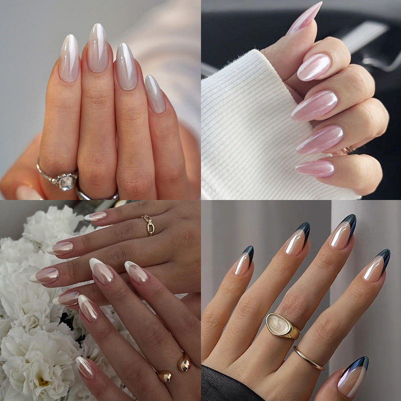 Glänzendes Faux-Nagel-Set Karnz
