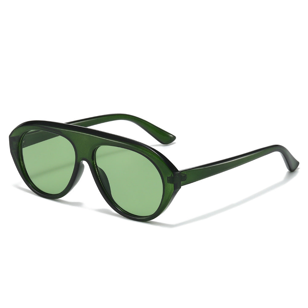 Oversized Geometric Aviator Sonnenbrille Karnz