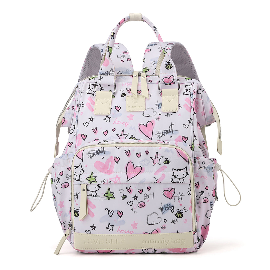 Blumenmuster Multifunktionaler Rucksack Karnz