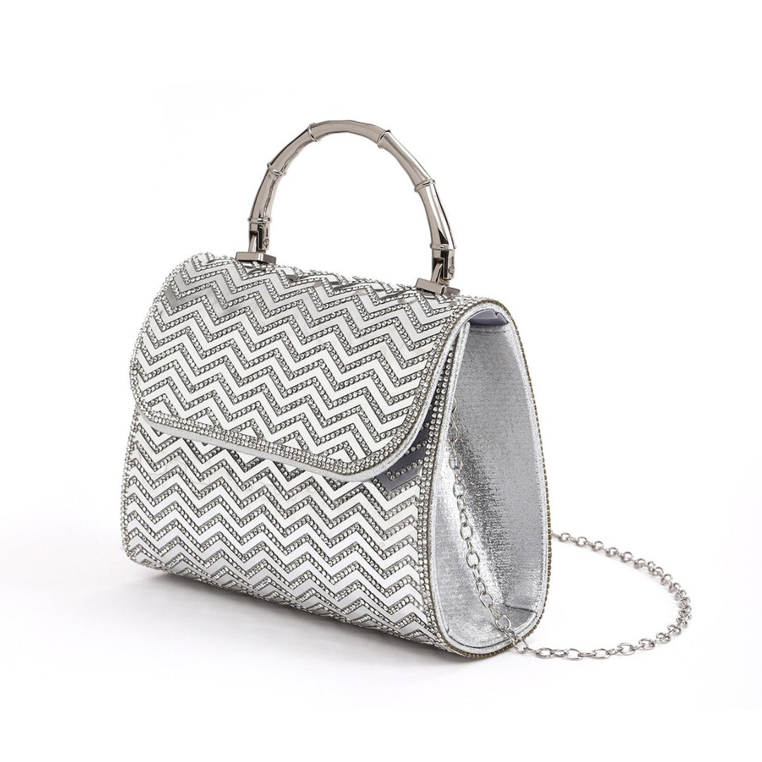 Chic Texturierte Abend-Handtasche
