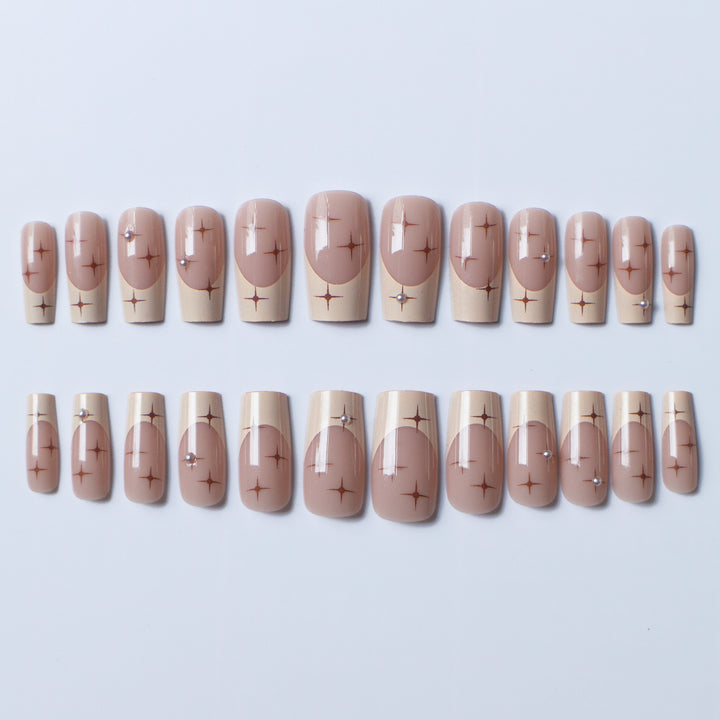 Elegante Lange Acrylnagelkunst