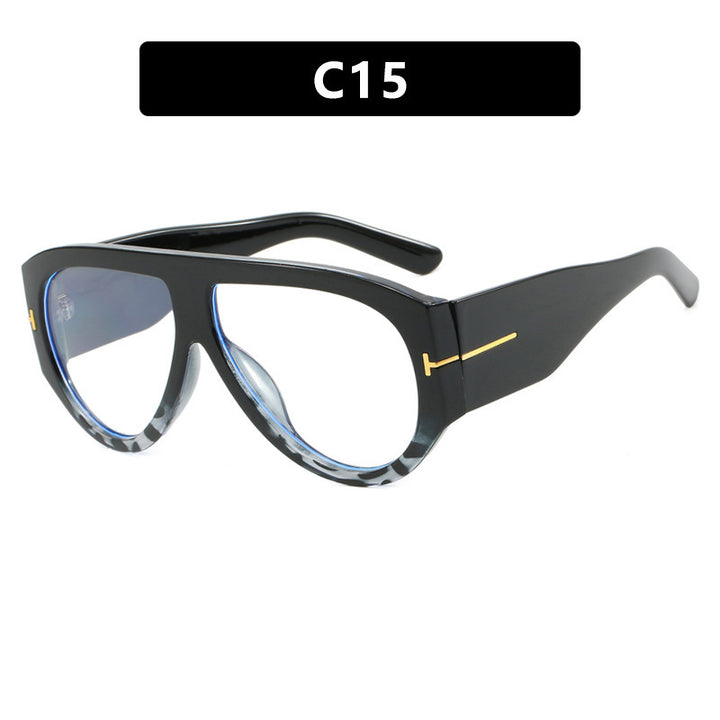 Damen Designer-Sonnenbrille im eleganten Retro-Design mit breitem Rahmen Karnz