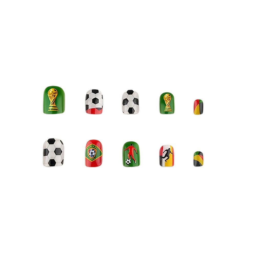 Kunstnägel Im Kreativen Fußball-Motiv Karnz
