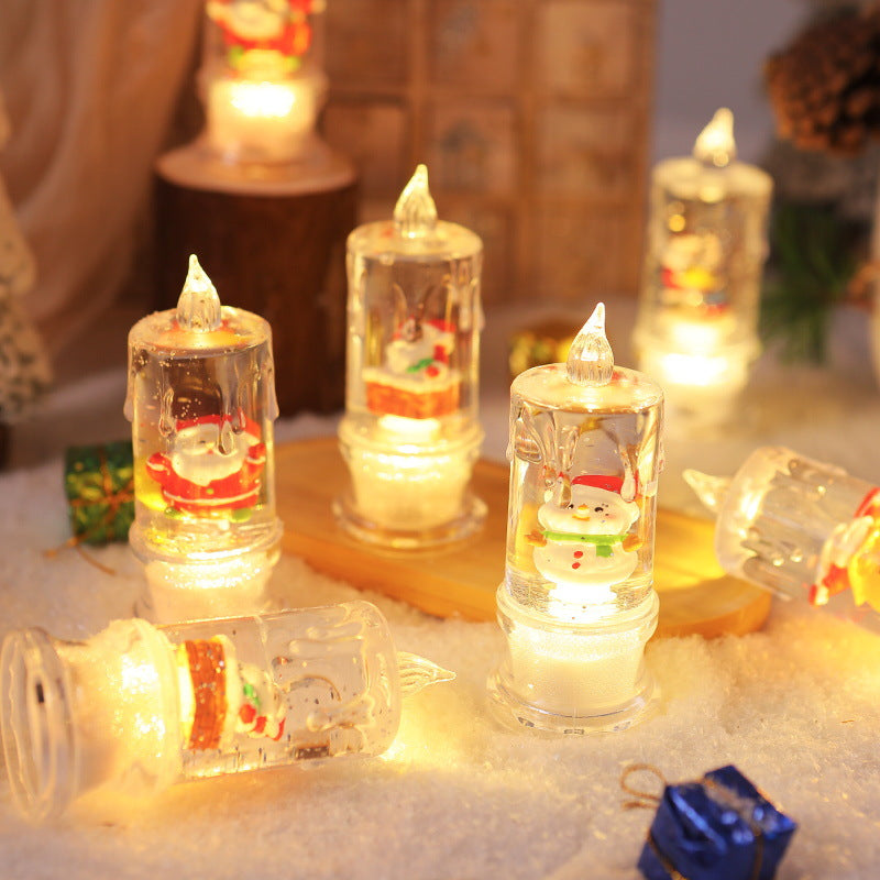 LED Weihnachtslaterne mit Santa-Figur Karnz