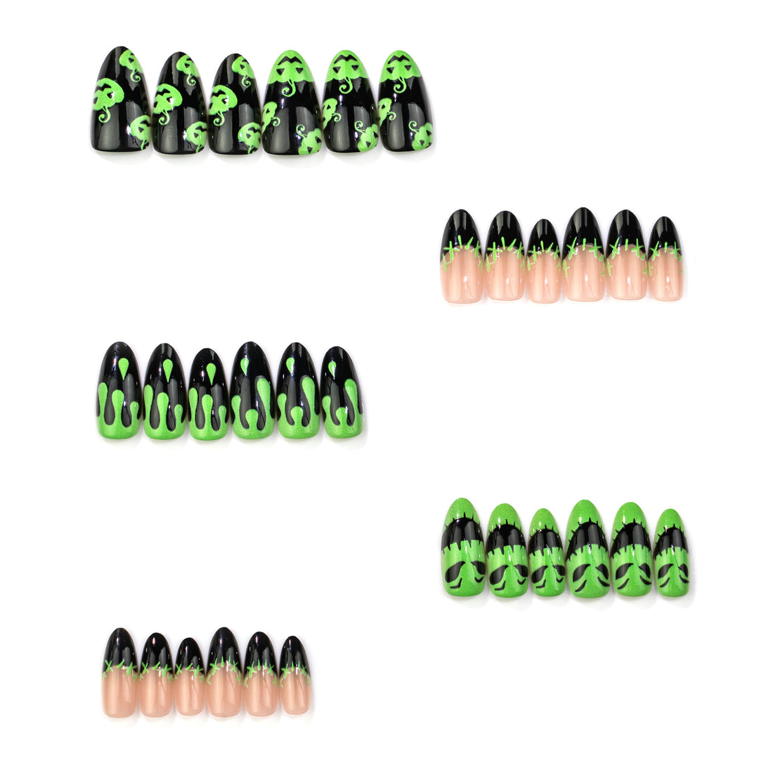 Halloween-Themen Press-On Nagelkunst Set 1790738486