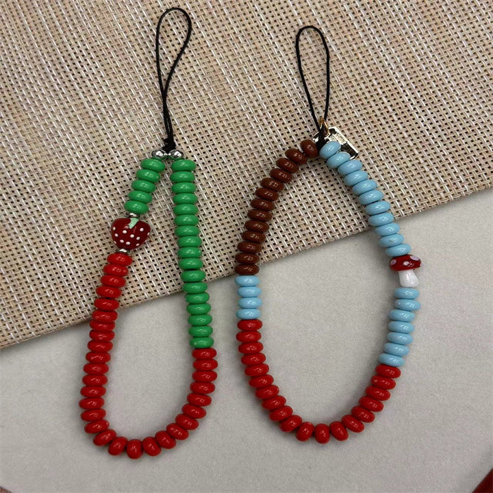 Obst-themed Perlencharms Lanyard Karnz