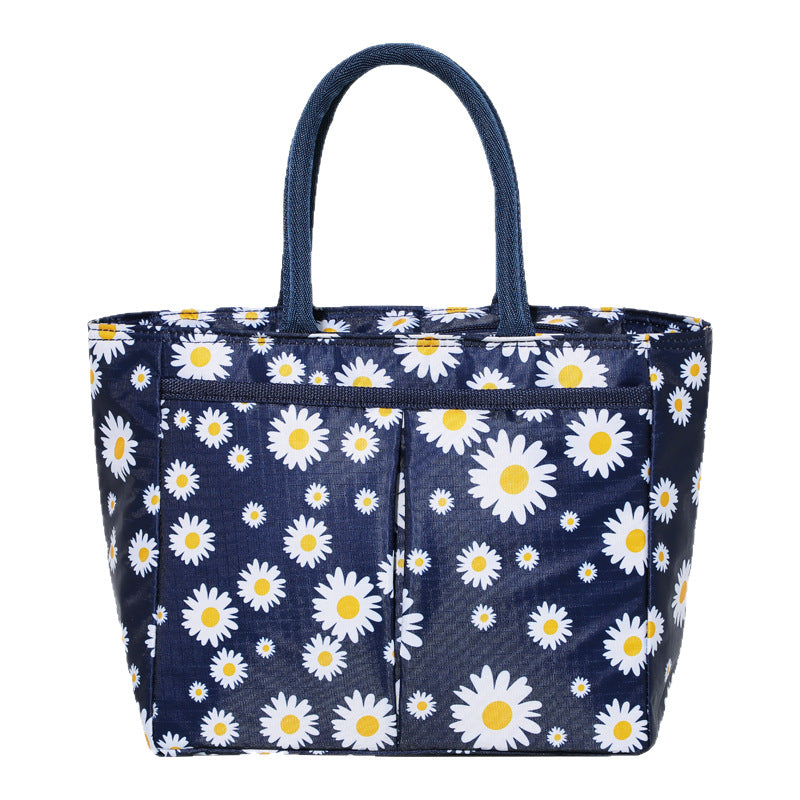 Stilvolle Blumenmuster Tragetasche Karnz