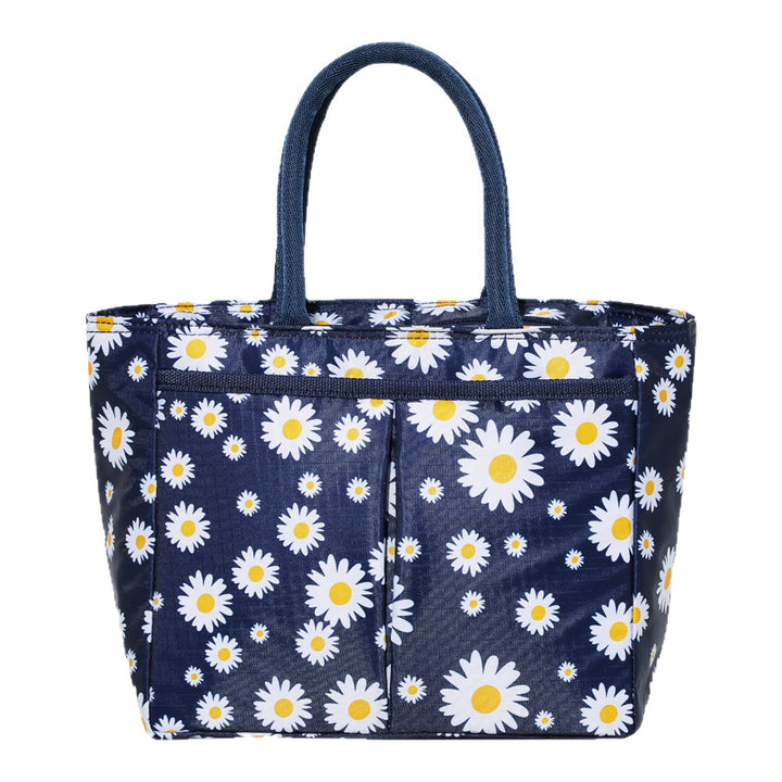Stilvolle Blumenmuster Tragetasche Karnz
