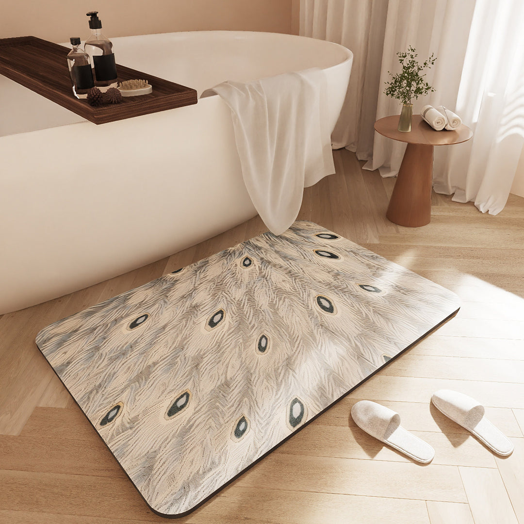 Stylische rutschfeste Badematte