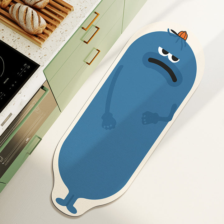 Cartoon-Bananenförmige Badematte