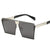 Damen oversized Sonnenbrille mit markantem quadratischen Design Karnz