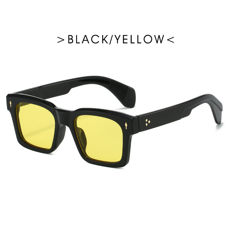 Damen moderne Sonnenbrille im claro-geometrischen Design Karnz