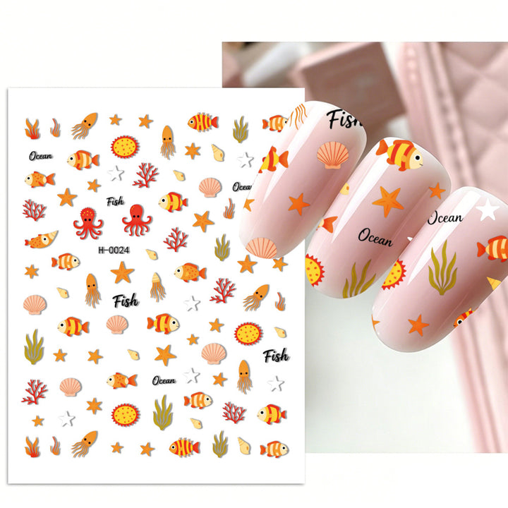 Kreative Nagelkunst Aufkleber