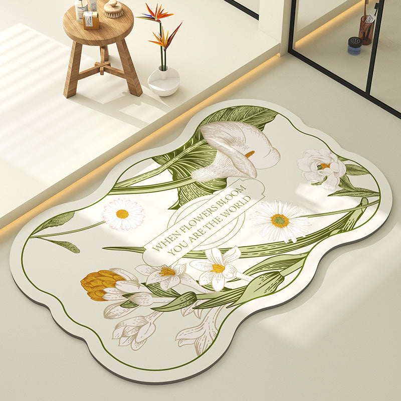 Dekorative Blumen Teppich